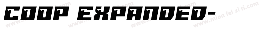 Coop Expanded字体转换